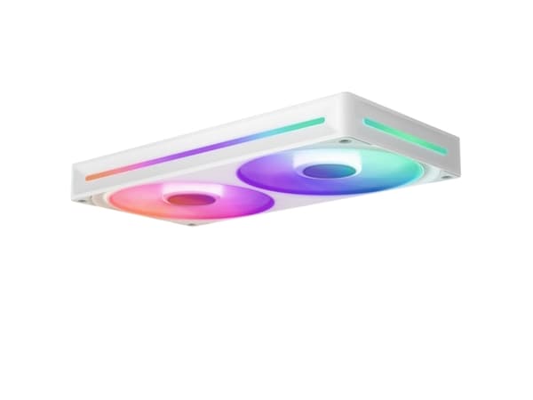 NZXT F Series F240 RGB Core - Fläktenhet med enkel ram - 120 mm - matt vit