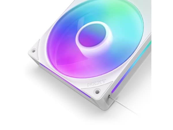 NZXT F Series F240 RGB Core - Fläktenhet med enkel ram - 120 mm - matt vit