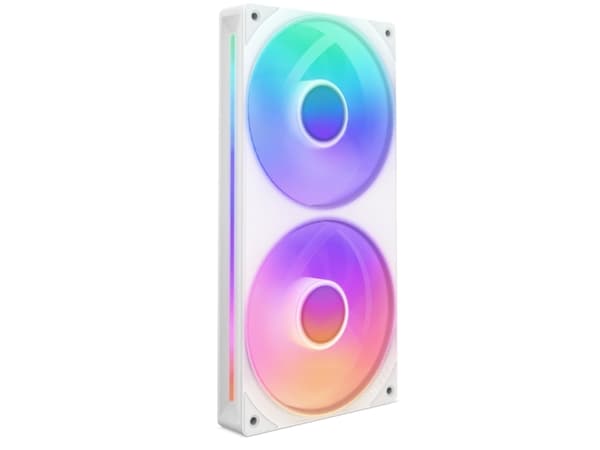 NZXT F Series F240 RGB Core - Fläktenhet med enkel ram - 120 mm - matt vit