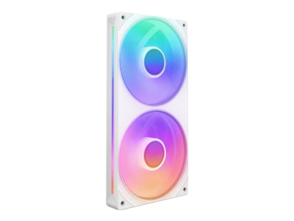 NZXT F Series F240 RGB Core - Fläktenhet med enkel ram - 120 mm - matt vit Vit