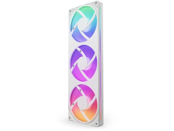 NZXT F Series F360 RGB Core - Enkeltramme vifte enhet - 120 mm - matt hvit