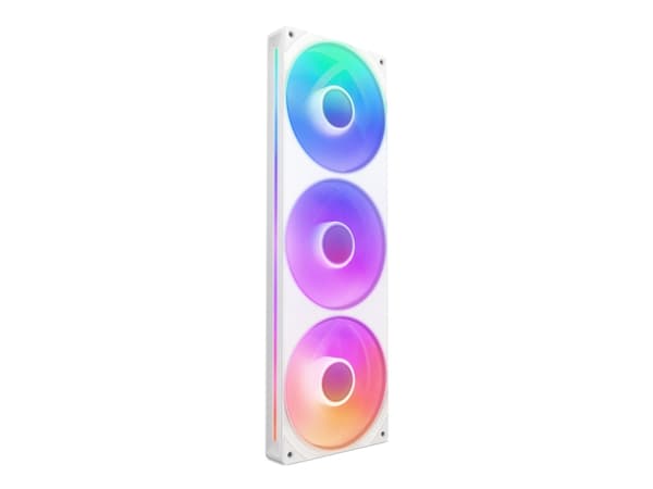NZXT F Series F360 RGB Core - Enkeltramme vifte enhet - 120 mm - matt hvit Hvit