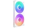 Miniatyrbilde 2 av 5: NZXT F Series F280 RGB Core - Enkeltramme vifte enhet - 140 mm - matt hvit