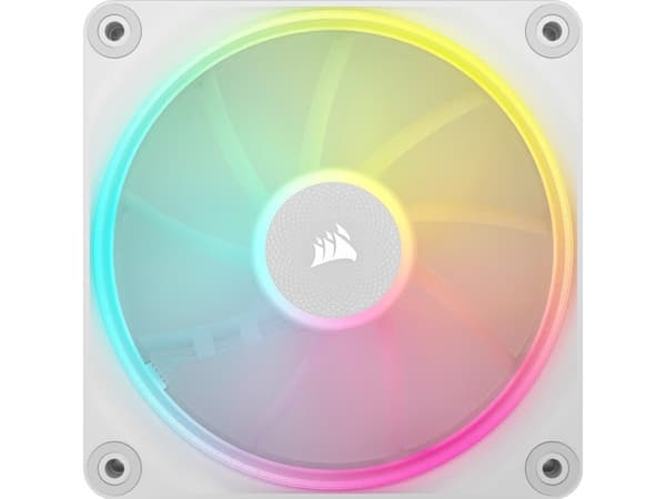 CORSAIR iCUE Link LX120 RGB Starter Kit - Kabinettvifte - 120 mm - hvit (en pakke 3)