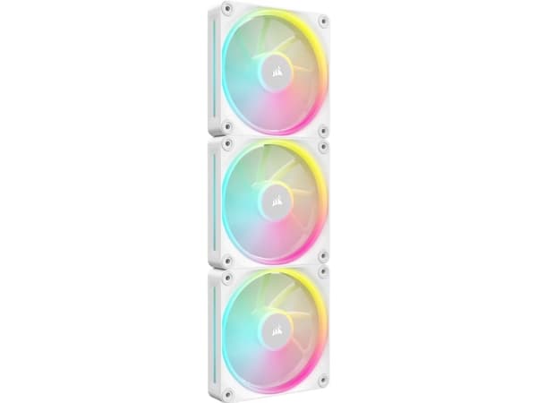 CORSAIR iCUE Link LX120 RGB Starter Kit - Kabinettvifte - 120 mm - hvit (en pakke 3)
