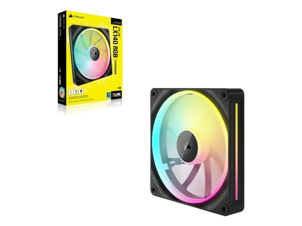 CORSAIR iCUE Link LX140 RGB - Kabinettvifte - 140 mm - svart