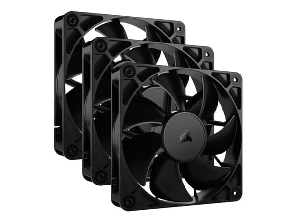 CORSAIR RS120 - Kabinettvifte - 120 mm - svart (en pakke 3)