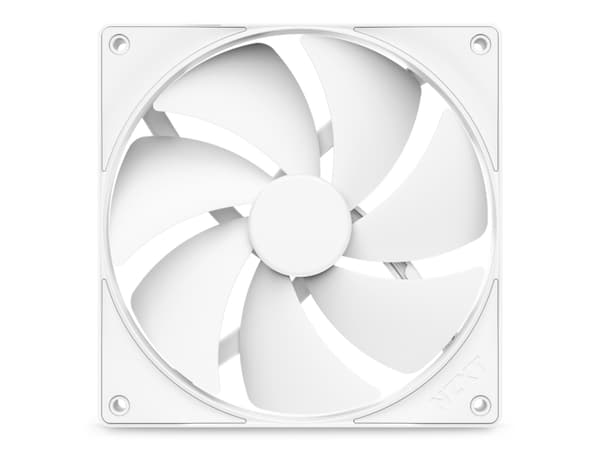 NZXT F Series F140P - Lådfläkt - 140 mm - matt vit