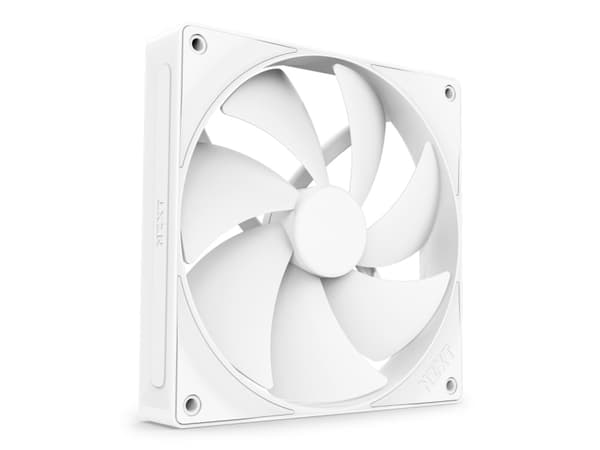 NZXT F Series F140P - Lådfläkt - 140 mm - matt vit