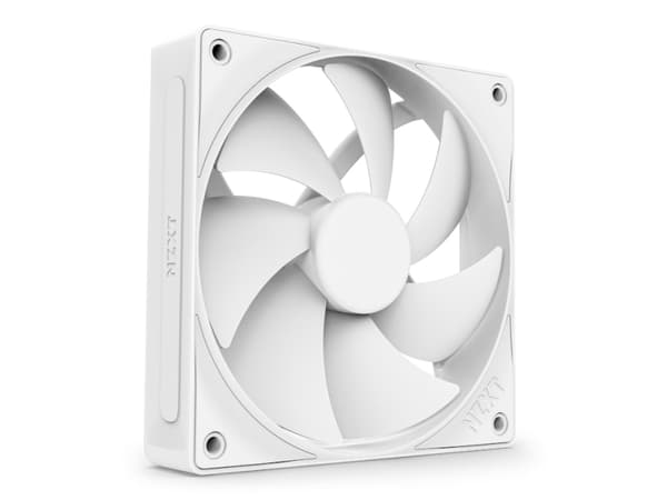 NZXT F Series F120P - Lådfläkt - 120 mm - matt vit