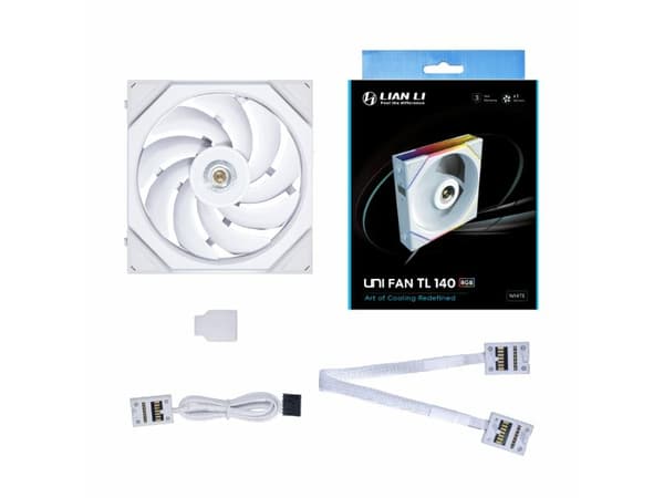 Lian Li 14TL1W, tuuletin, 14 cm, 200 rpm, 1800 rpm, 29 dB, 103,9 kuutiometriä/min.