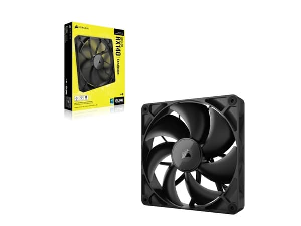 Corsair iCUE LINK RX140, Fan, 14 cm, 300 RPM, 1700 RPM, Black