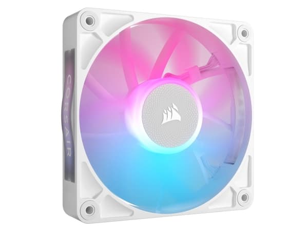 Corsair iCUE LINK RX120 RGB, Vifte, 12 cm, 400 RPM, 2100 RPM, Hvit Hvit