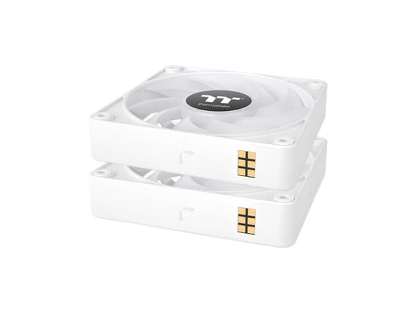 Thermaltake CT120 EX ARGB Sync - Kabinettvifte - 120 mm - hvit (en pakke 3)