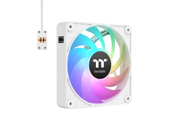 Thermaltake CT120 EX ARGB Sync - Kabinettvifte - 120 mm - hvit (en pakke 3)