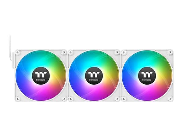 Thermaltake CT120 EX ARGB Sync - Kabinettvifte - 120 mm - hvit (en pakke 3) Hvit