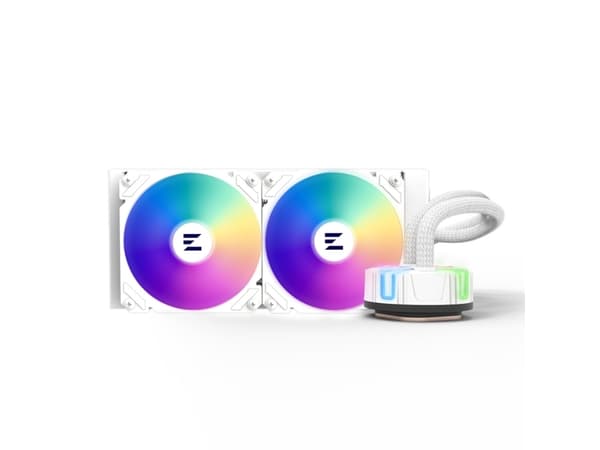 Zalman Reserator5 Z24 ARGB WHITE, alt-i-ett væskekjøler, 12 cm, hvit Hvit
