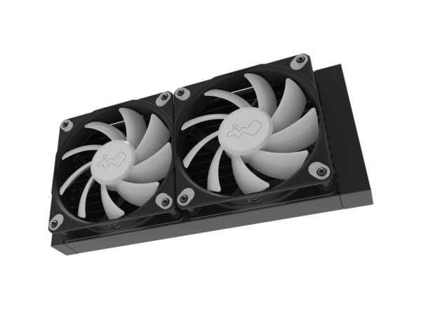 In Win NR24, Væskekjølesett, 12 cm, 600 RPM, 1800 RPM, Sort Sort