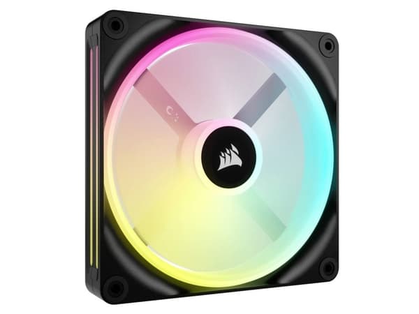 CORSAIR iCUE LINK QX140 RGB - Lådfläkt - med temperatursensor - 140 mm - svart (paket om 2)
