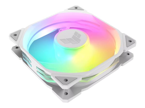 ASUS TUF GAMING TR120 ARGB 3IN1 White, Luftkylare, 12 cm, 2000 RPM, 29 dB, 77,4 cfm, Vit