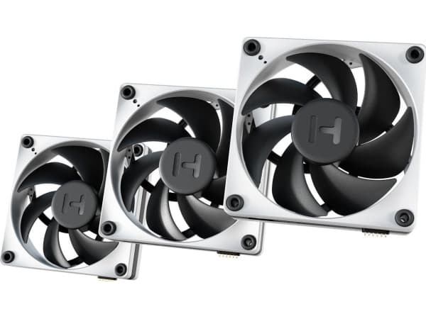 HYTE THICC FP12 Triple Fan Pack, case fan (black/grey, pack of 3) Sort, Hvit