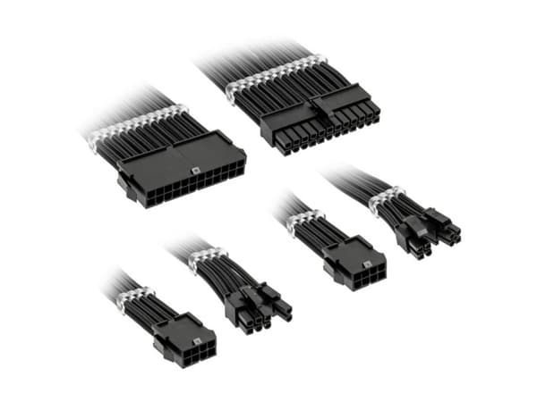 Kolink Core Standard Braided Cable Extension Kit - Jet Black