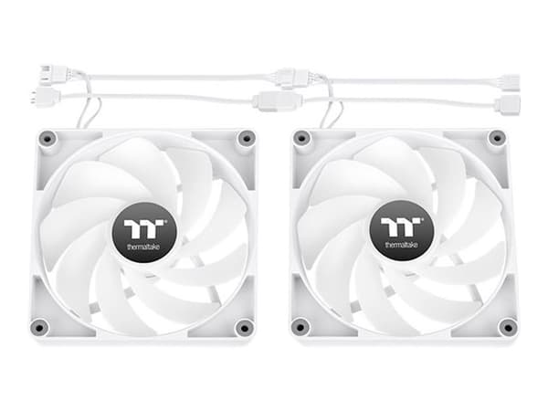 Thermaltake CT120 Reverse ARGB Sync - Lådfläkt - 120 mm - vit (paket om 2) Vit