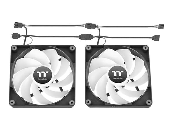 Thermaltake CT120 Reverse ARGB Sync - Lådfläkt - 120 mm - svart (paket om 2) Svart