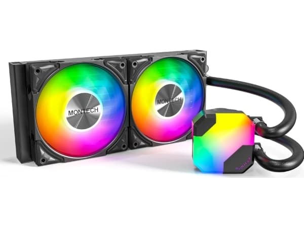 Montech Hyper Flow ARGB AIO vattenkylning, svart - 240 mm
