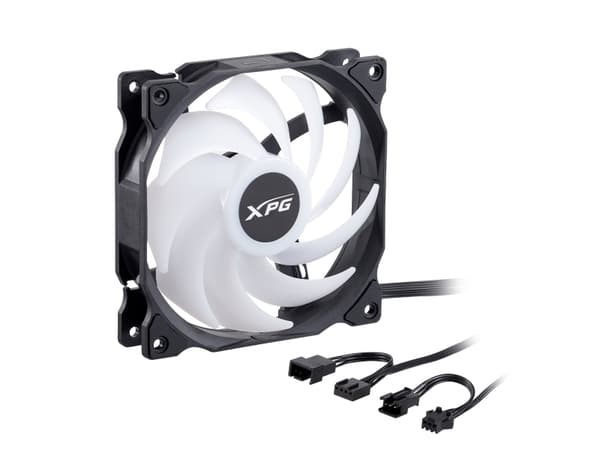 XPG VENTO R 120 ARGB PWM, Vifte, 12 cm, 300 RPM, 1650 RPM, Sort