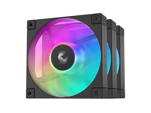 DeepCool VENTILADOR 120X120 FD12 ARGB PAKKE 3 SORT (R-FD12-BKAPN3-G)