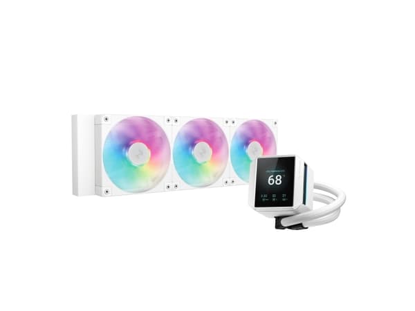 DeepCool Mystique 360 WH ARGB, Alt-i-ett væskekjøler, 12 cm, Hvit