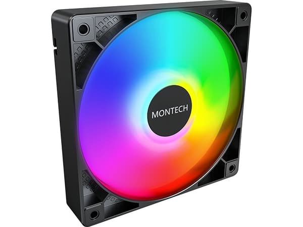Montech GF120 PWM ARGB Vifte - 120mm, svart