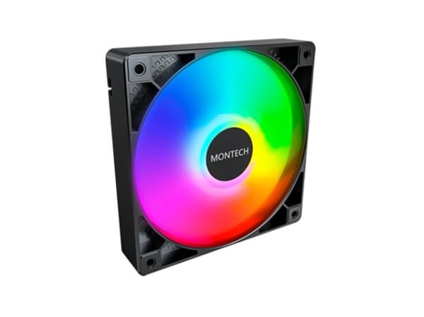 Montech GF120 PWM ARGB Vifte - 120mm, svart