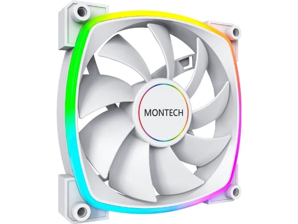 MONTECH AX140 PWM - hvit - 1600 rpm - 90,45 cfm (AX140W) Hvit