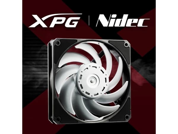 XPG VENTO PRO 120 PWM, Vifte, 12 cm, 450 RPM, 2500 RPM, Sort, Hvit
