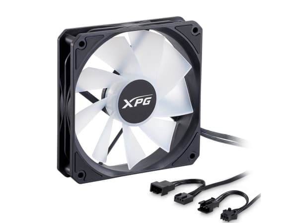 XPG VENTO R 120 ARGB PWM, Vifte, 12 cm, 300 RPM, 1600 RPM, Sort