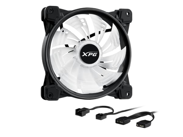 XPG HURRICANE 140 ARGB PWM, Alt-i-ett væskekjøler, 14 cm, 700 RPM, 1800 RPM, Sort