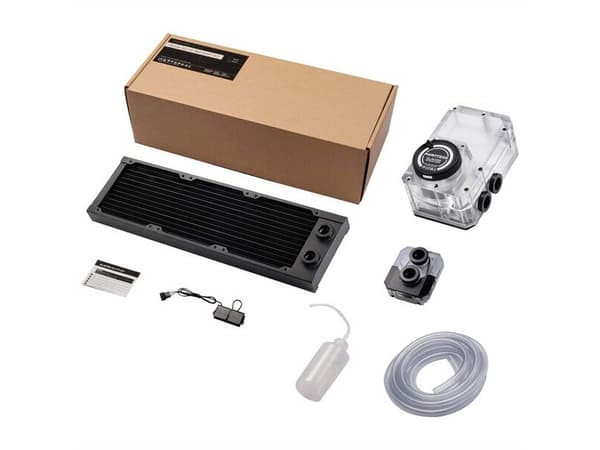 Phanteks Glacier EZ-Fit 360 SOFT-KIT - Vätskekylningssystemsats - svart