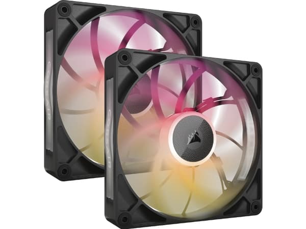 CORSAIR iCUE Link RX140 MAX RGB Starter Kit - Kabinettvifte - 140 mm - svart (en pakke 2)