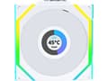 Miniatyrbilde 3 av 3: Lian Li UNI FAN SL Wireless LCD 120 Reverse Blade, Vifte, 12 cm, Hvit