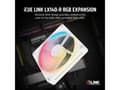 Miniatyrbilde 5 av 5: CORSAIR iCUE Link LX140-R RGB - Kabinettvifte - omvendt blad - 140 mm - hvit