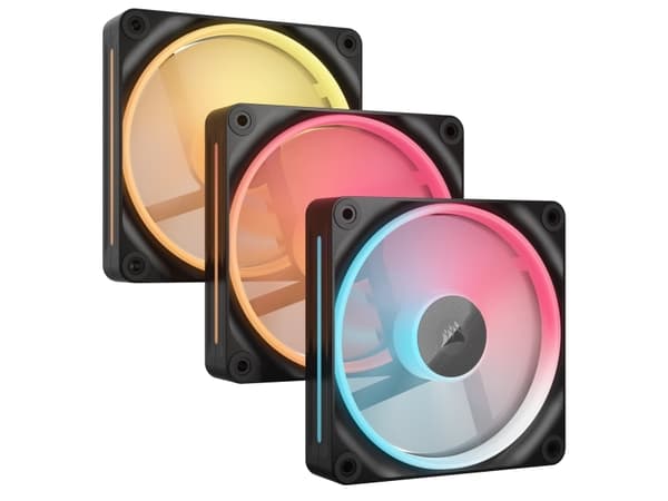 CORSAIR iCUE Link LX120-R RGB - Lådfläkt - omkastat blad - 120 mm - svart (paket om 3)