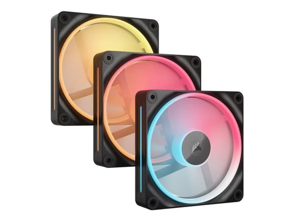 CORSAIR iCUE Link LX120-R RGB - Lådfläkt - omkastat blad - 120 mm - svart (paket om 3)