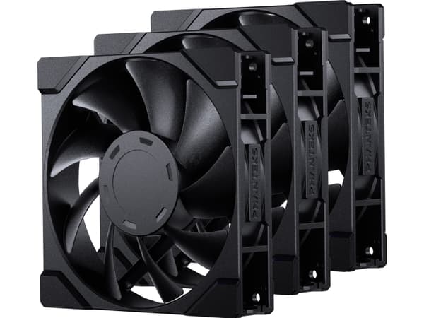 PHANTEKS M25 Gen2 PWM-fläkt, 3-pack - 120 mm, svart