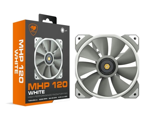 COUGAR Gaming 3MMHP12W1.0001, Luftkjøler, 12 cm, 143,53 m³/t, Hvit