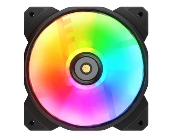 Cougar Case Fan MHP 120 ARGB svart (CGR-CF-MHP12HB-RGB) Sort, Hvit