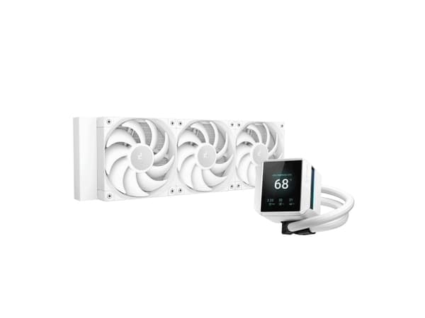DeepCool Mystique 360 WH, alt-i-ett væskekjøler, 12 cm, hvit Hvit