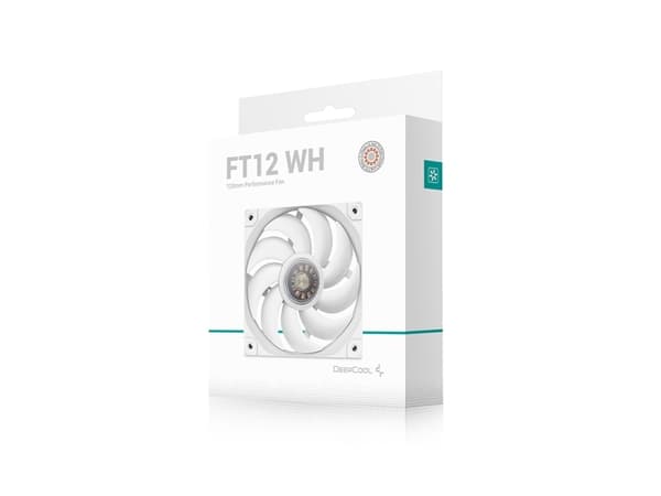 DeepCool FT12 WH, Vifte, 12 cm, Hvit