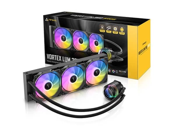 Antec Vortex Lum 360 ARGB, Væskekjølesett, 12 cm, Sort